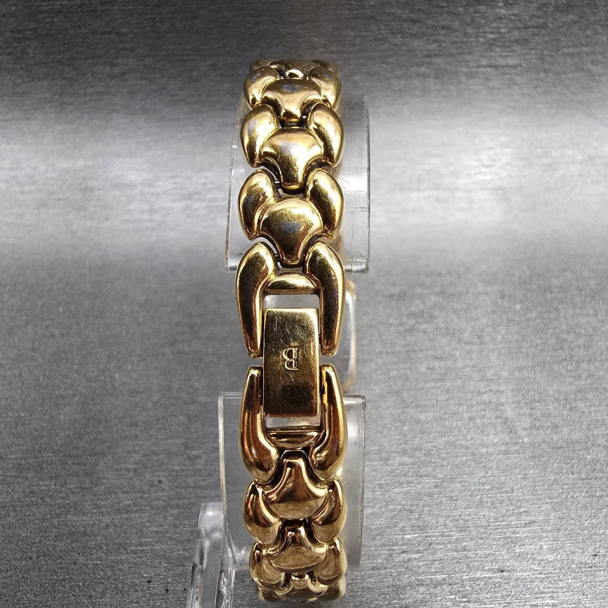 Bulova Tank Watch Women 16mm White Dial Gold Rectangle 97L86 New Battery VTG7