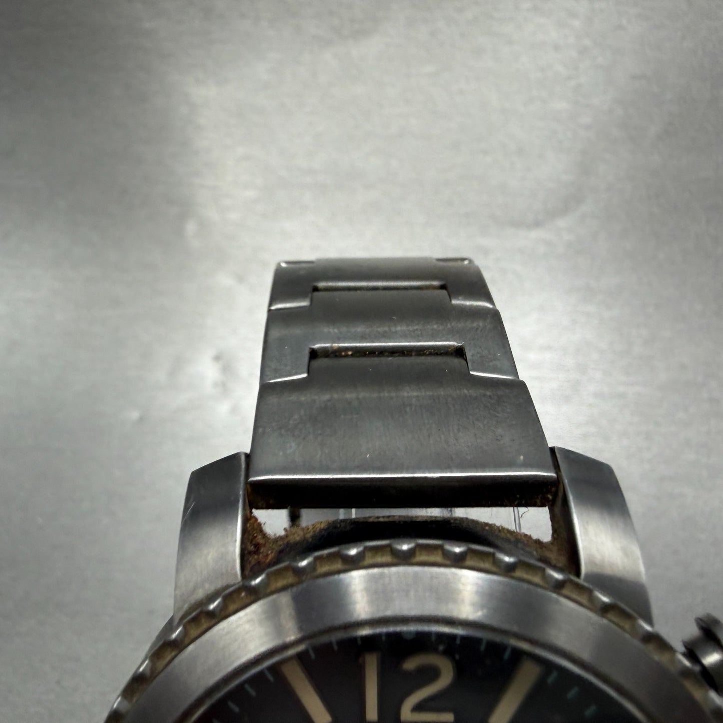 Fossil Chronograph Watch Men 50mm Gray Dial Gray Tone Date BQ2113 New Battery4