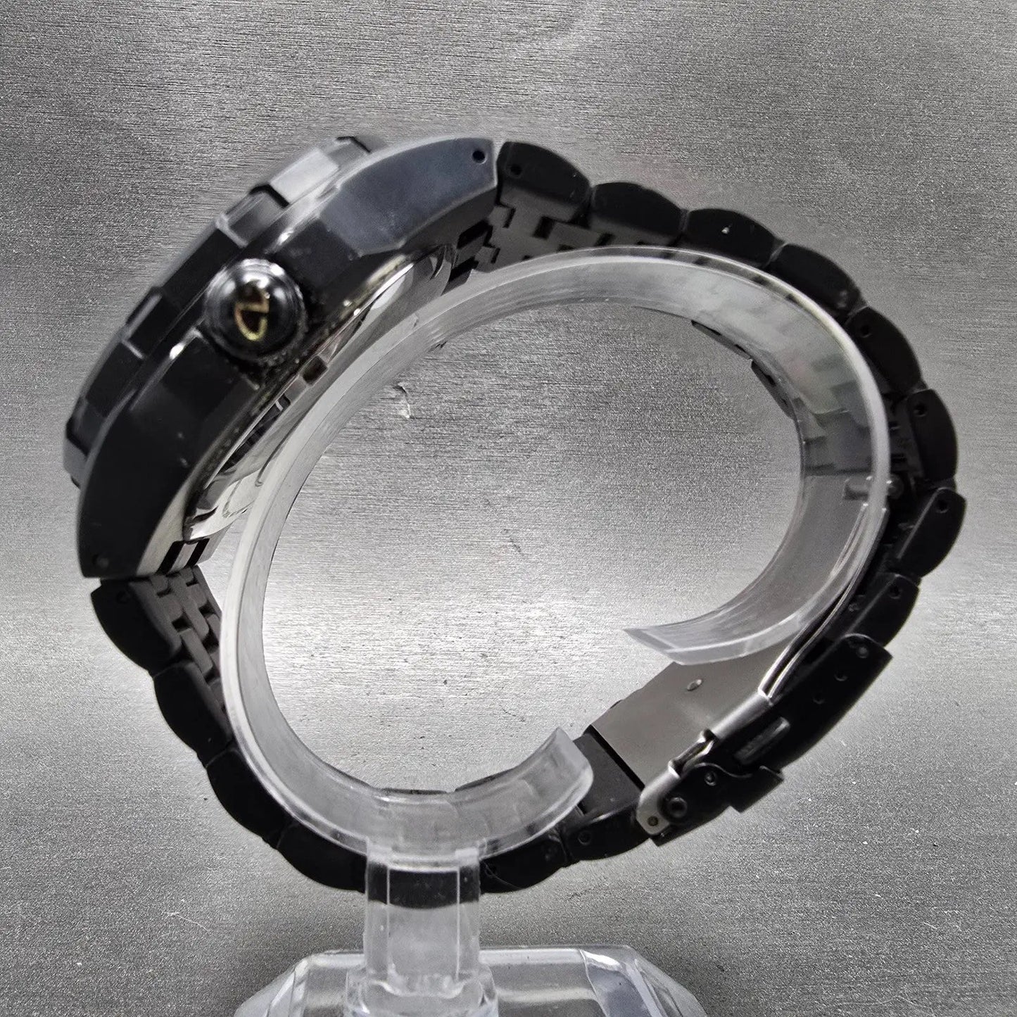Android Corsair Skeleton Automatic Watch Men 49mm Black Dial Black Round Runs7