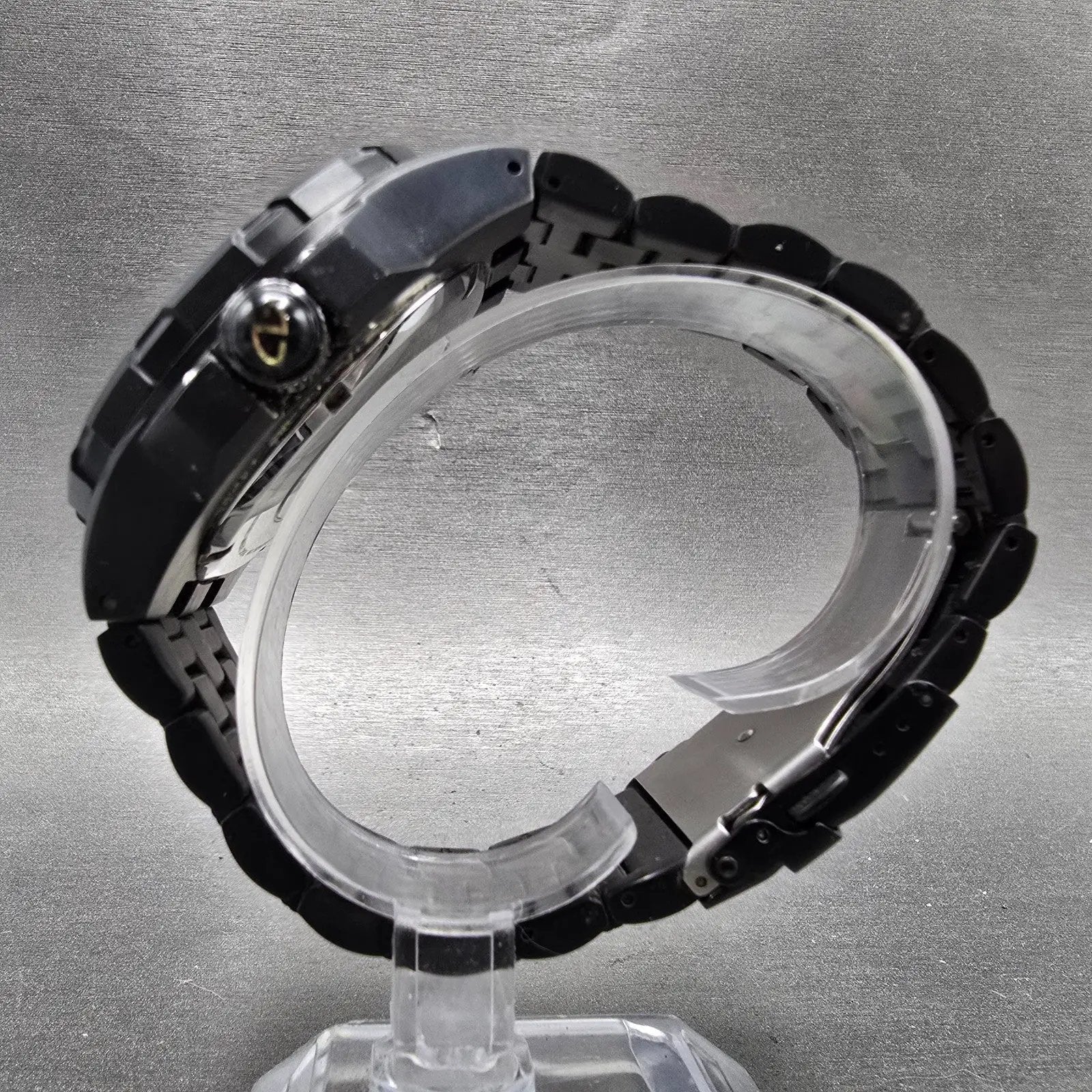Android Corsair Skeleton Automatic Watch Men 49mm Black Dial Black Round Runs7