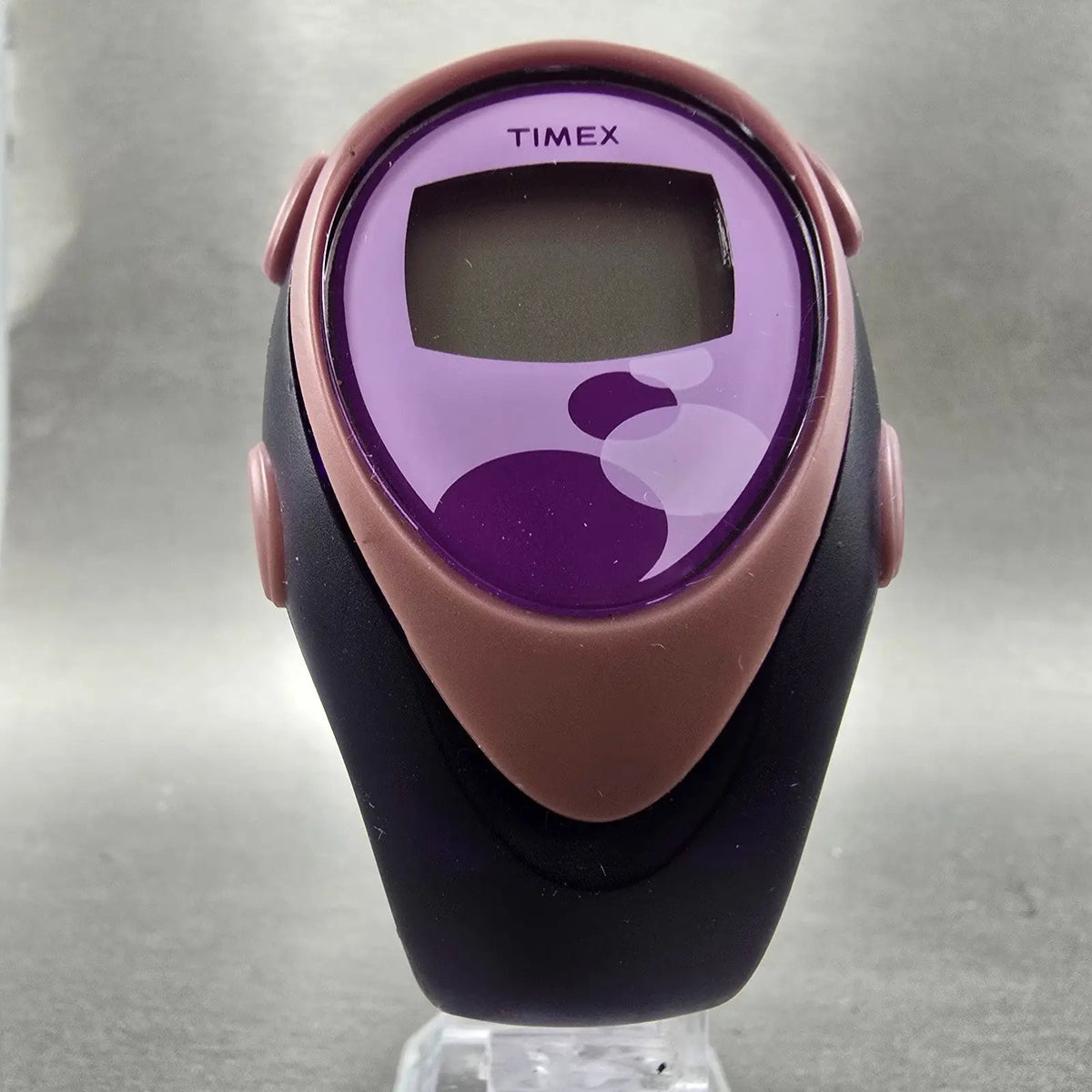 Timex Wrist Rave Watch Kids 37mm Purple Alarm Daydate Oval New Battery VTG7