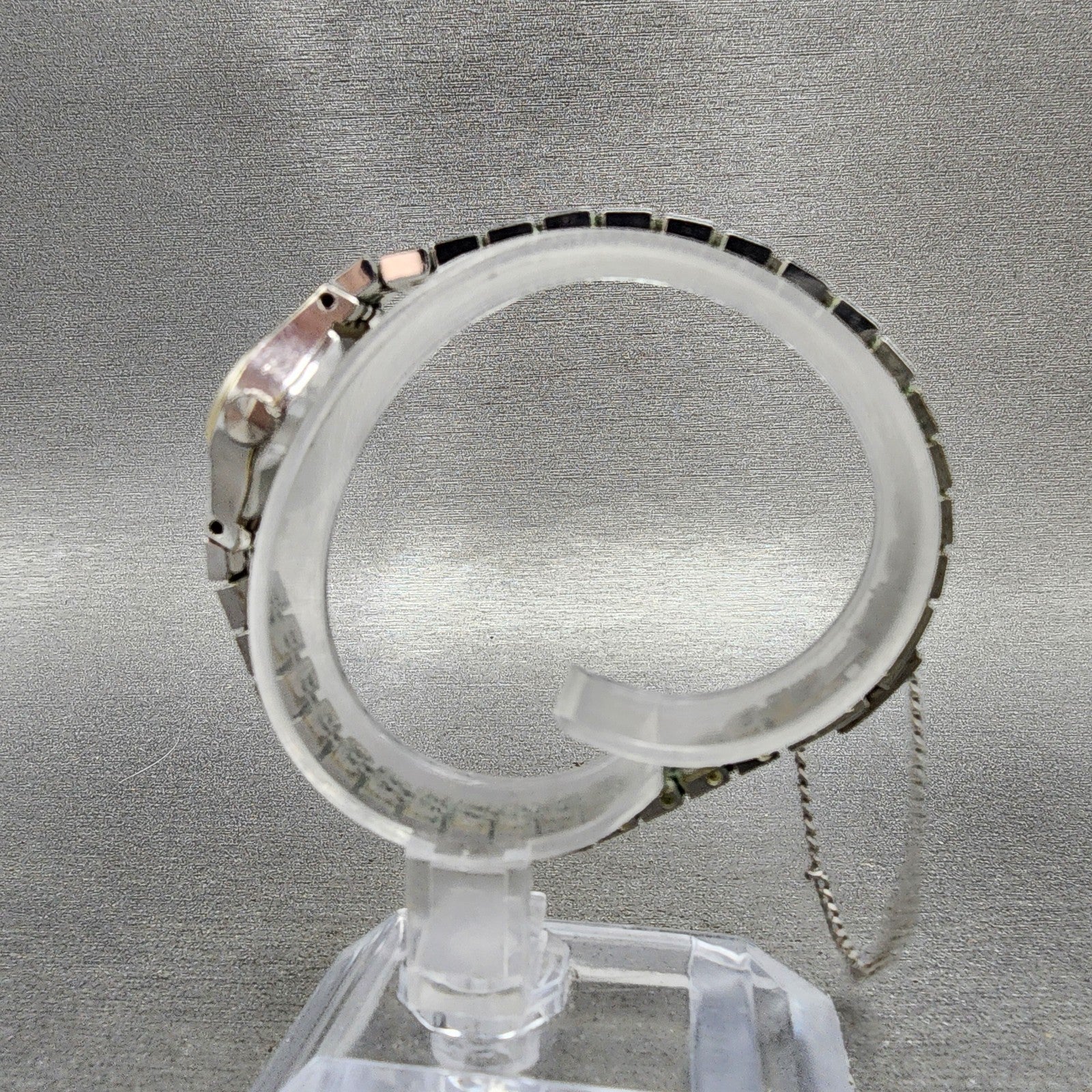 Seiko Watch Women 17mm Silver Dial Silver Tone Manual Round 117619 Runs VTG AB16