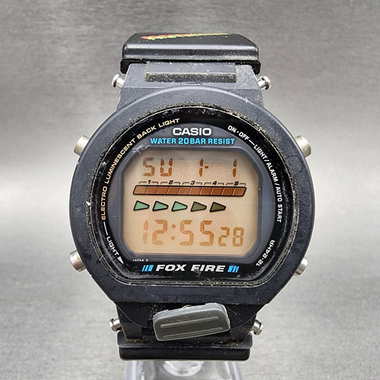 Casio G-Shock DW-6600B Watch Men 40mm Digital Black Tone Alarm Chrono New Batt