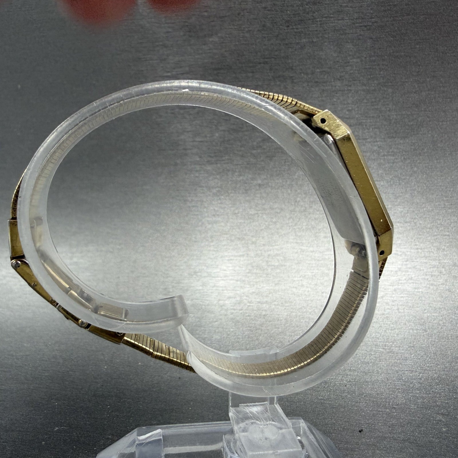 Citizen CQ Tank Watch Women 13mm Champange Dial Gold Tone 2250-223373 New Batt8