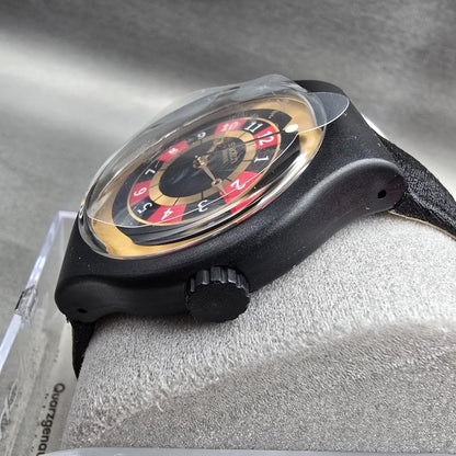 Swatch James Bond License to Kill Watch Men 44mm Gold Dial SUDB103 New Batt NOS2