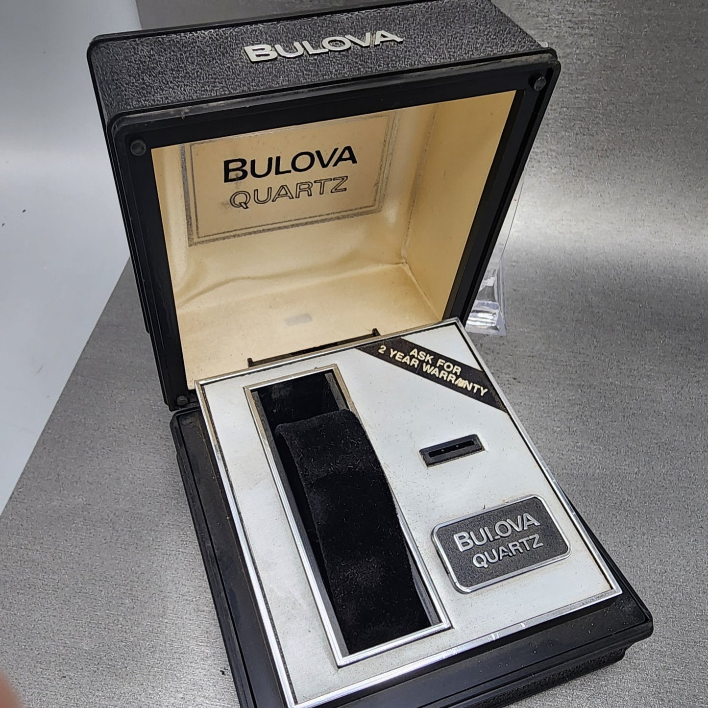 Bulova Accutron Watch Women 23mm White Dial Silver Tone Date N6 NOS PARTS13