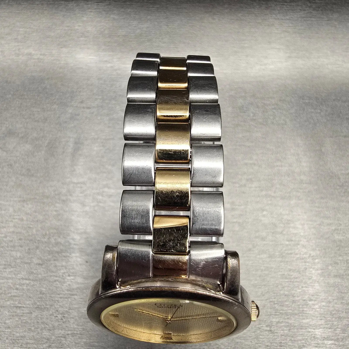 Citizen Watch Men 35mm Champagne Dial Silver Tone Round 1032-S77147 New Battery4