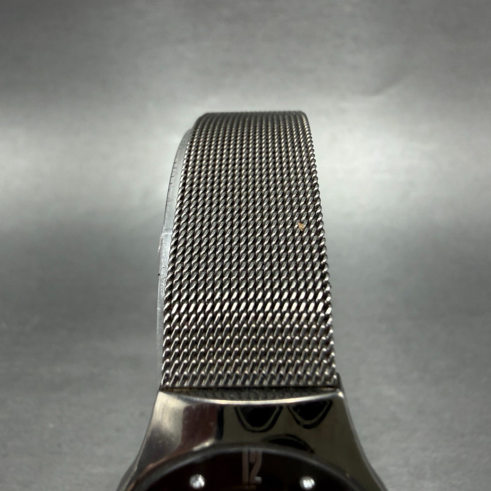 Skagen Watch Women 24mm Black Dial Titanium Mesh Band 233XSTTM New Battery4