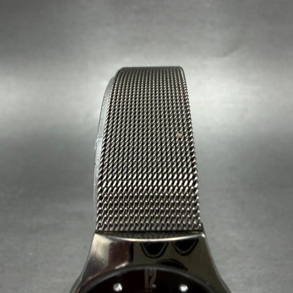 Skagen Watch Women 24mm Black Dial Titanium Mesh Band 233XSTTM New Battery4