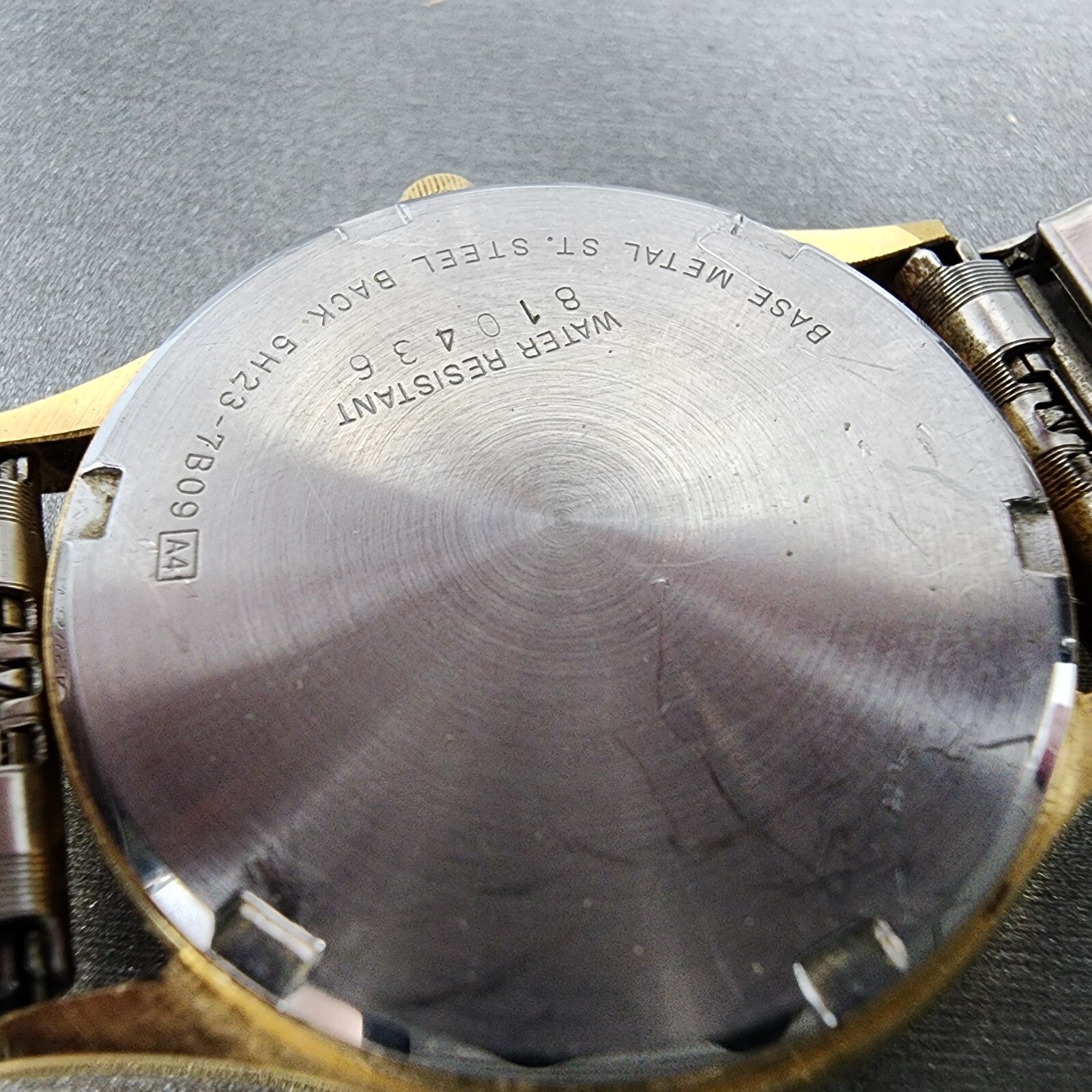 Seiko SQ Watch Men 33mm Champagne Dial Gold Tone Daydate 5h237b09 New Battery9