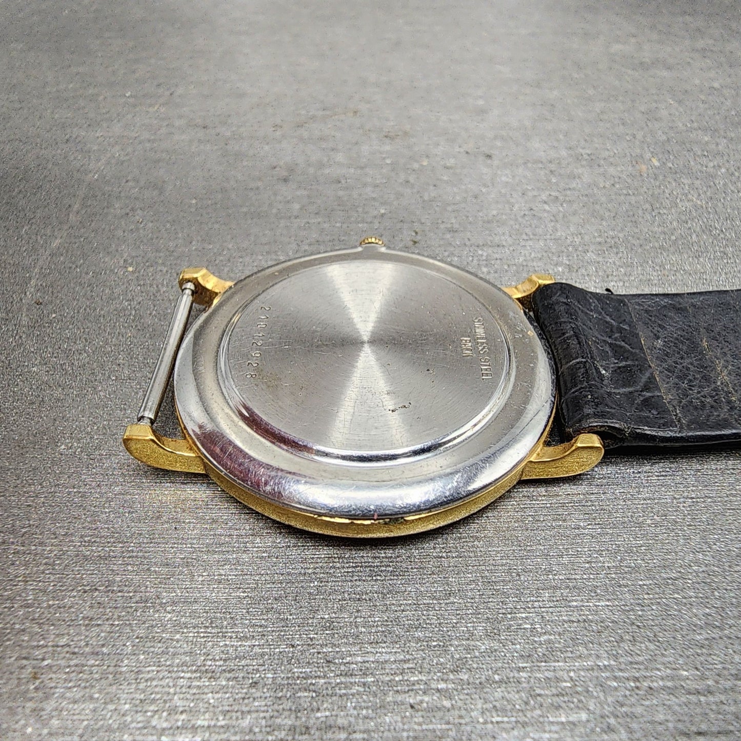 Longines Watch Men 32mm Gold Dial Gold Tone Round 6407 977 VTG PARTS11