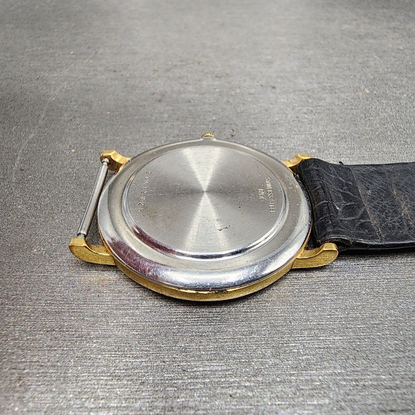 Longines Watch Men 32mm Gold Dial Gold Tone Round 6407 977 VTG PARTS11