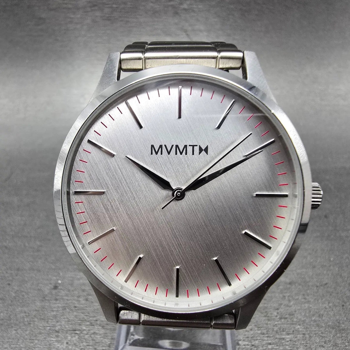 MVMT 40 Series Watch Men 40mm Silver Dial Stainless Steel Bracelet New Battery0