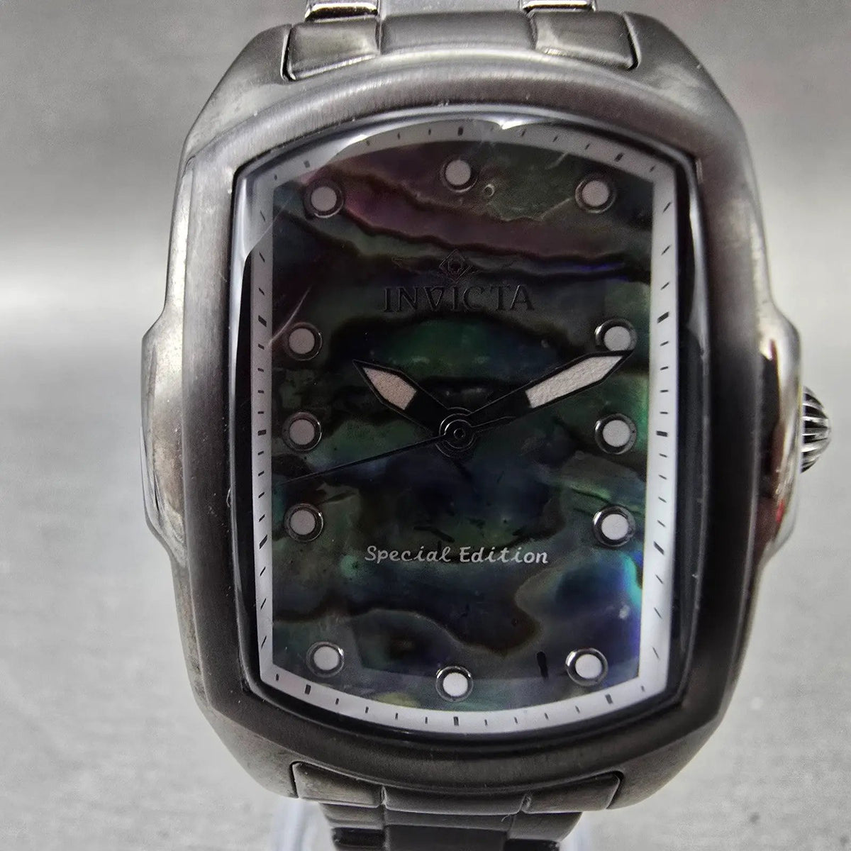 Invicta Lupah Watch Women 29mm Abalone Dial Black Rectangle 23211 New Battery 31