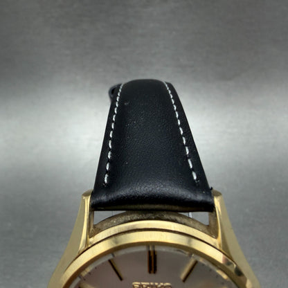 Seiko Watch Men 36mm Silver Dial Gold Tone Round Daydate 0843-8051 New Battery4