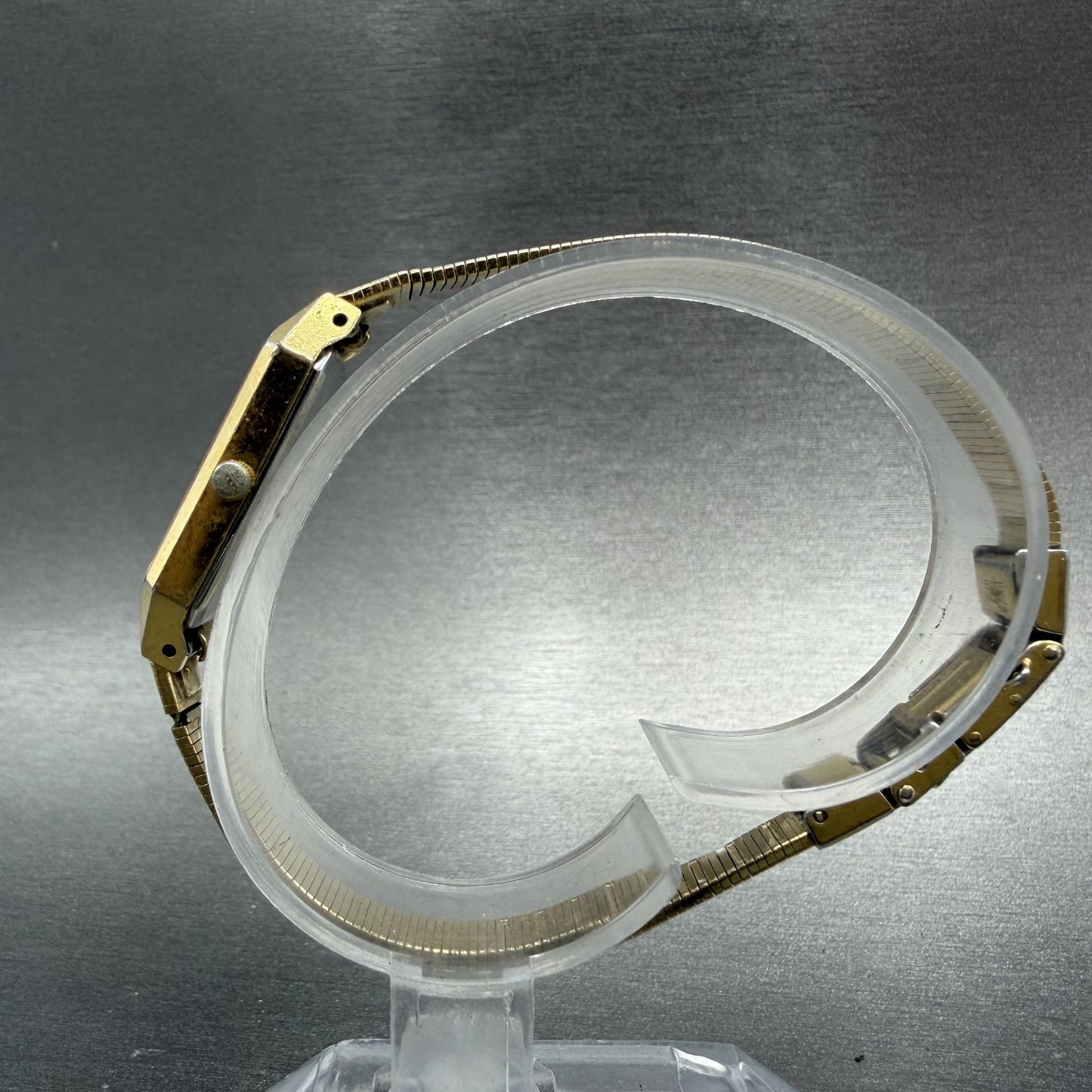 Citizen CQ Tank Watch Women 13mm Champange Dial Gold Tone 2250-223373 New Batt6