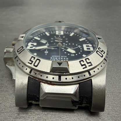 Invicta Excursion Chronograph Watch Men 50mm Black Dial Steel Date 6262 New Batt4