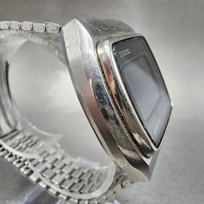 Seiko Digital Watch Men 37mm LCD Month Date Rectangle 0532-5019 PARTS