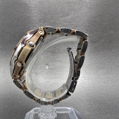 Casio Baby-G BGA-1200 Watch Women 41mm Black Pink Silver Alarm Chronograph Solar6