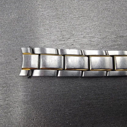 MovadoVerso Bracelet 11mm Two Tone Stainless Steel Butterfly Clasp 85-G4-8255