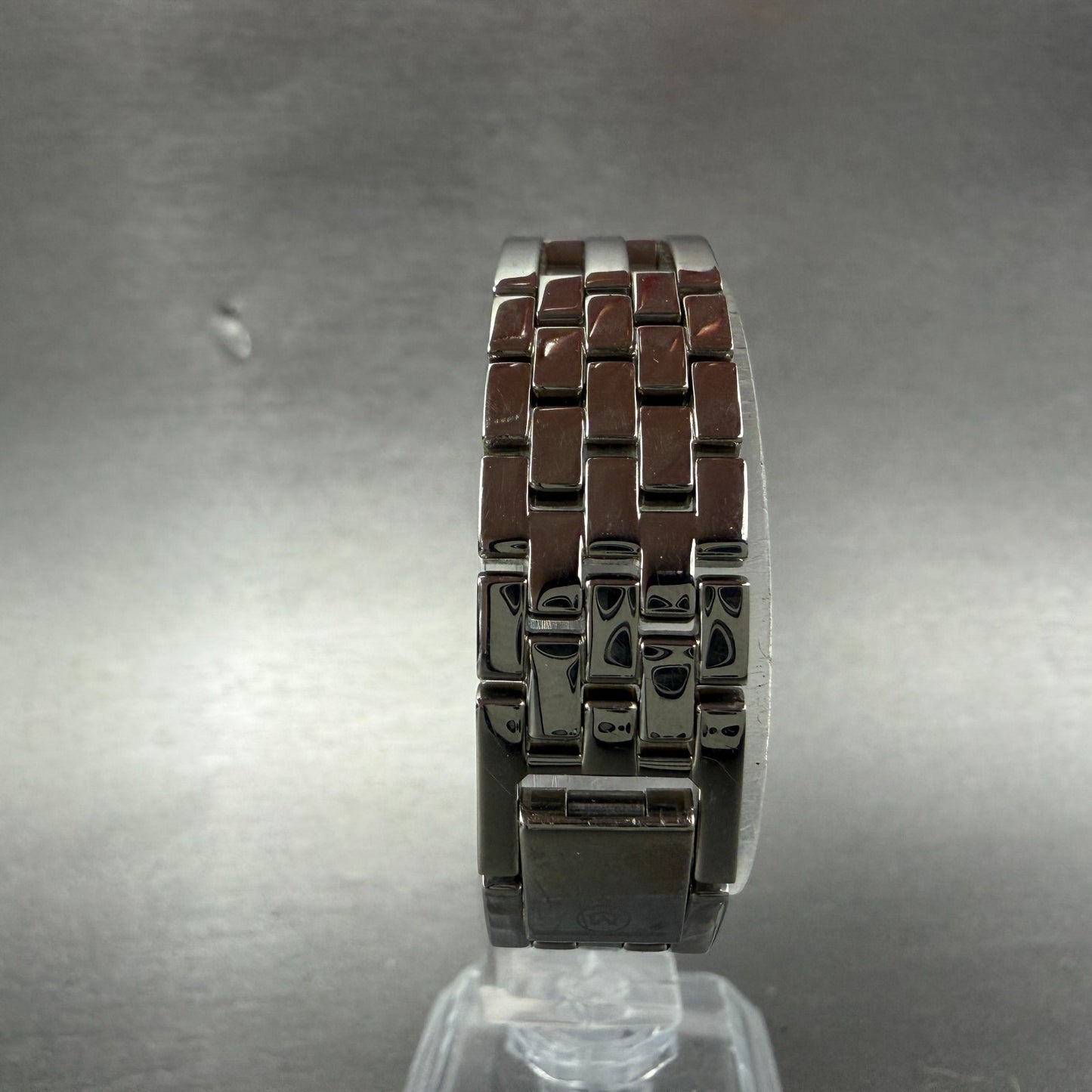 Movado Esperanza Tank Watch Women 14mm Black Dial Steel Rectangle W/Box New Batt7