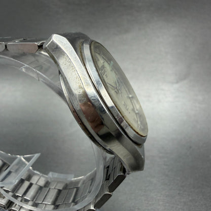 Seiko QT Watch Men 36mm Silver Dial Silver Tone Daydate 0823-8000 New Battery3