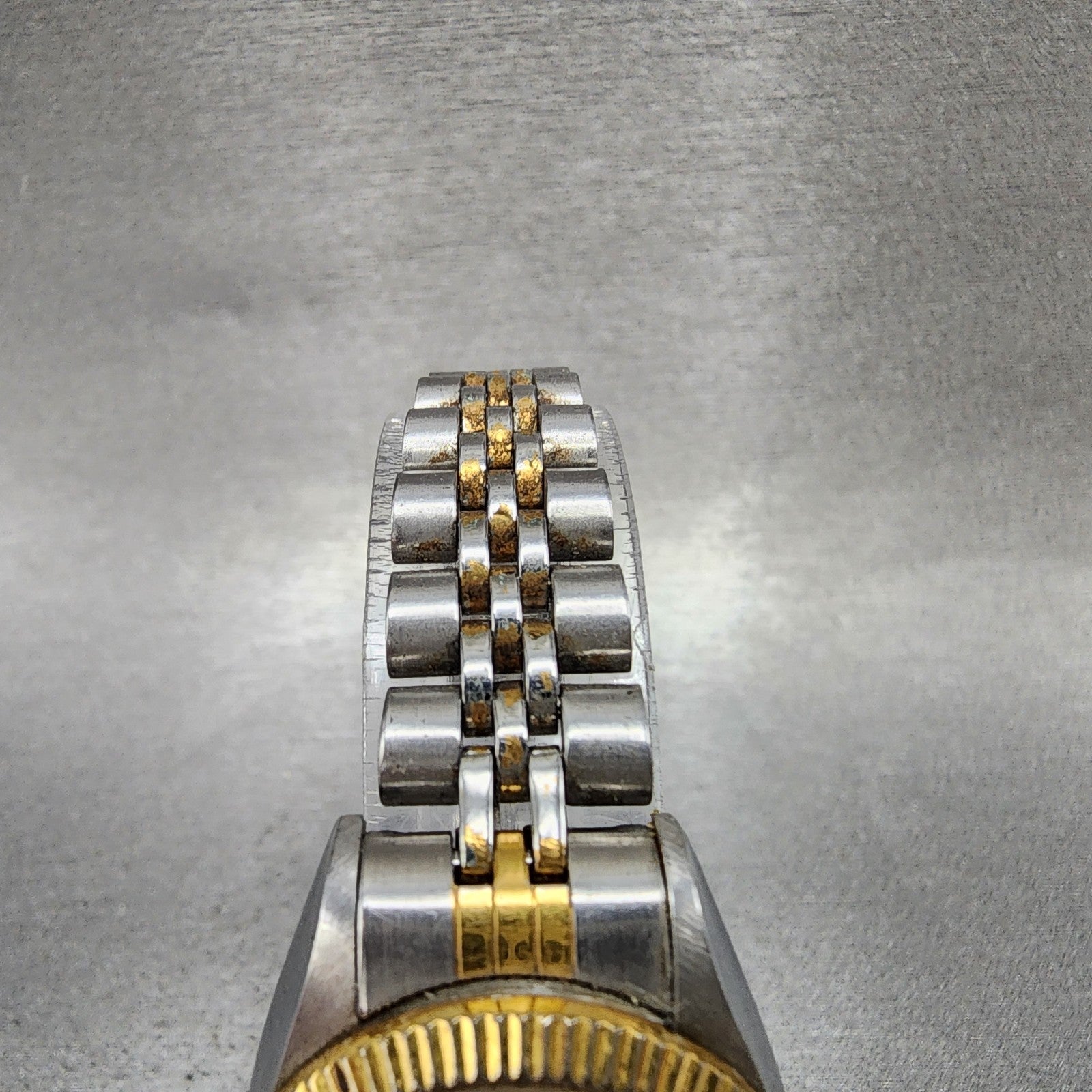 Nivada Watch Women 26mm Gold Dial Two Tone Date Round Automatic N93012L Runs4
