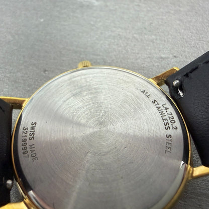 Longines Grand Classic Watch Men 33mm Gold Dial Gold Tone Date L4.720.2 New Batt9