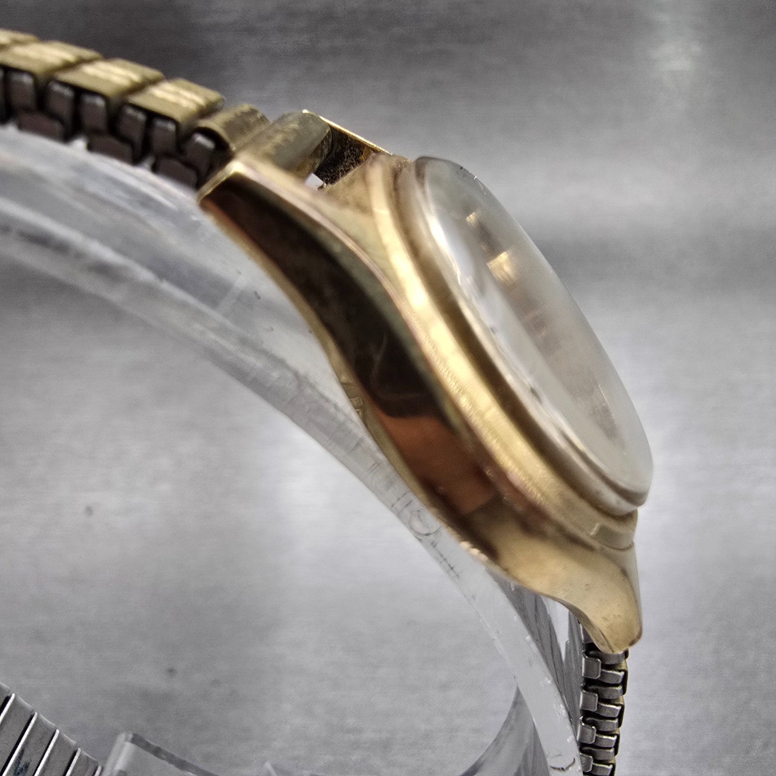 Seiko Watch Women 24mm White Dial Gold Tone Round 17-0730 Manal Wind Runs VTG3