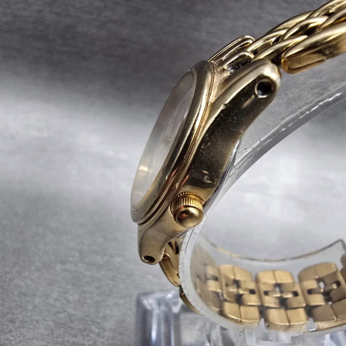 Citizen Watch Women 24mm White Dial Gold Tone Date Round 1012-S063612 New Batt2
