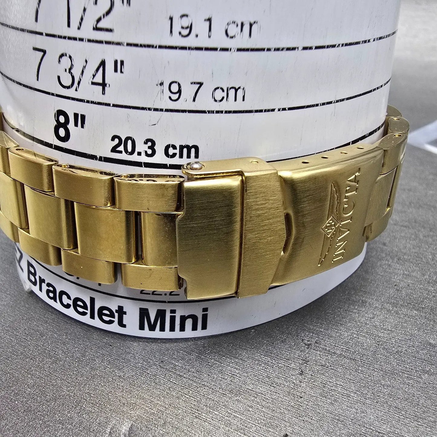 Invicta Pro Diver Watch Men 40mm Black Dial Gold Tone Date 89290B Automatic Runs10