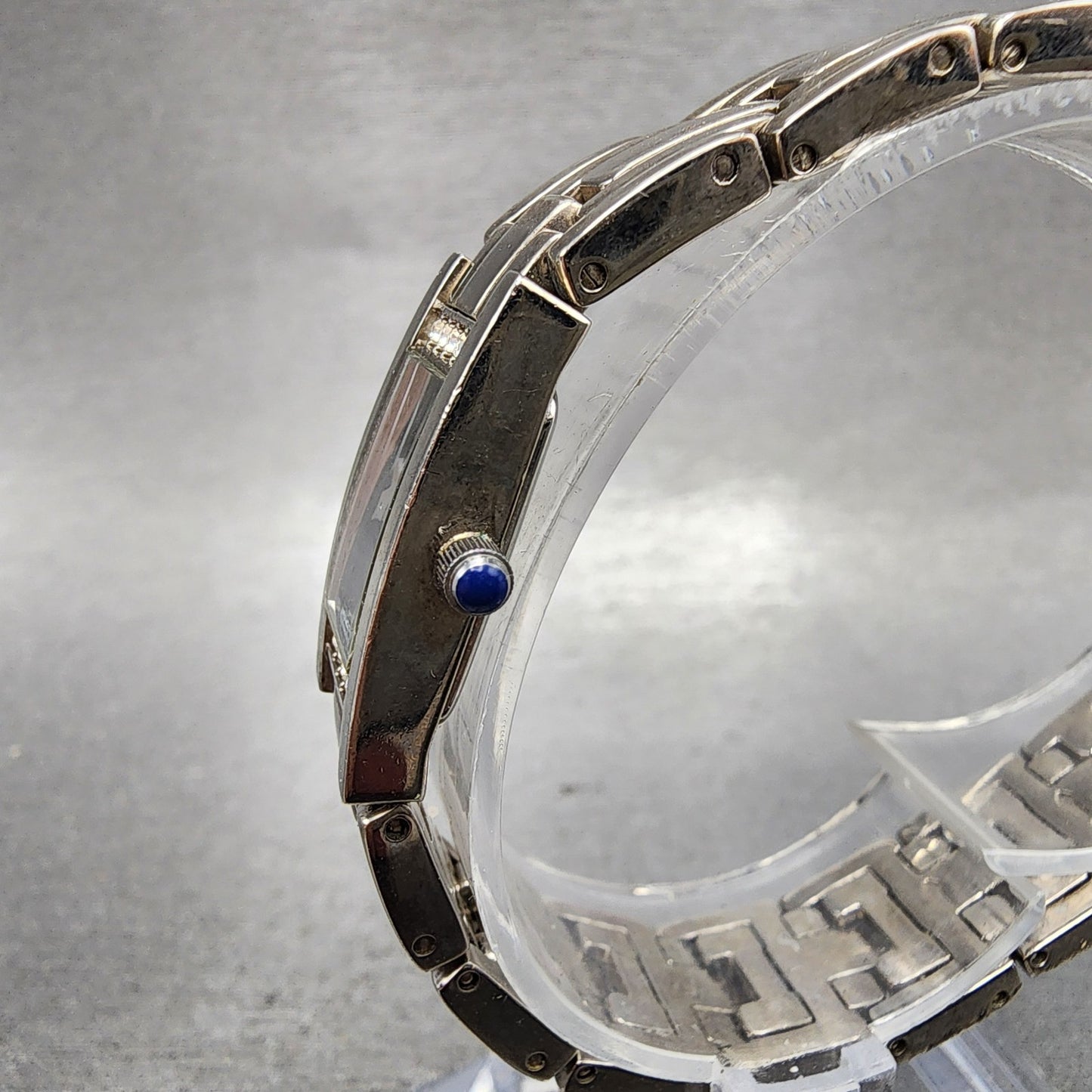Citizen Elegance Tank Watch Women 14mm Blue Dial Silver Tone 5421S91611 New Bat2