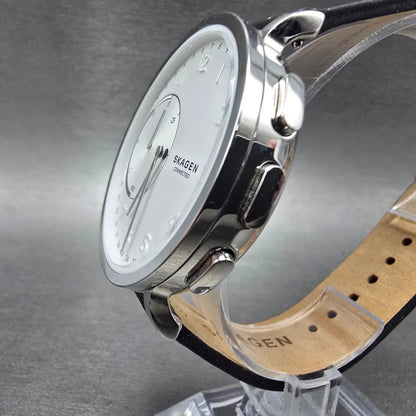 Skagen Connected Watch Men 42mm Silver Dial Silver Tone SKT1101 New Battery2