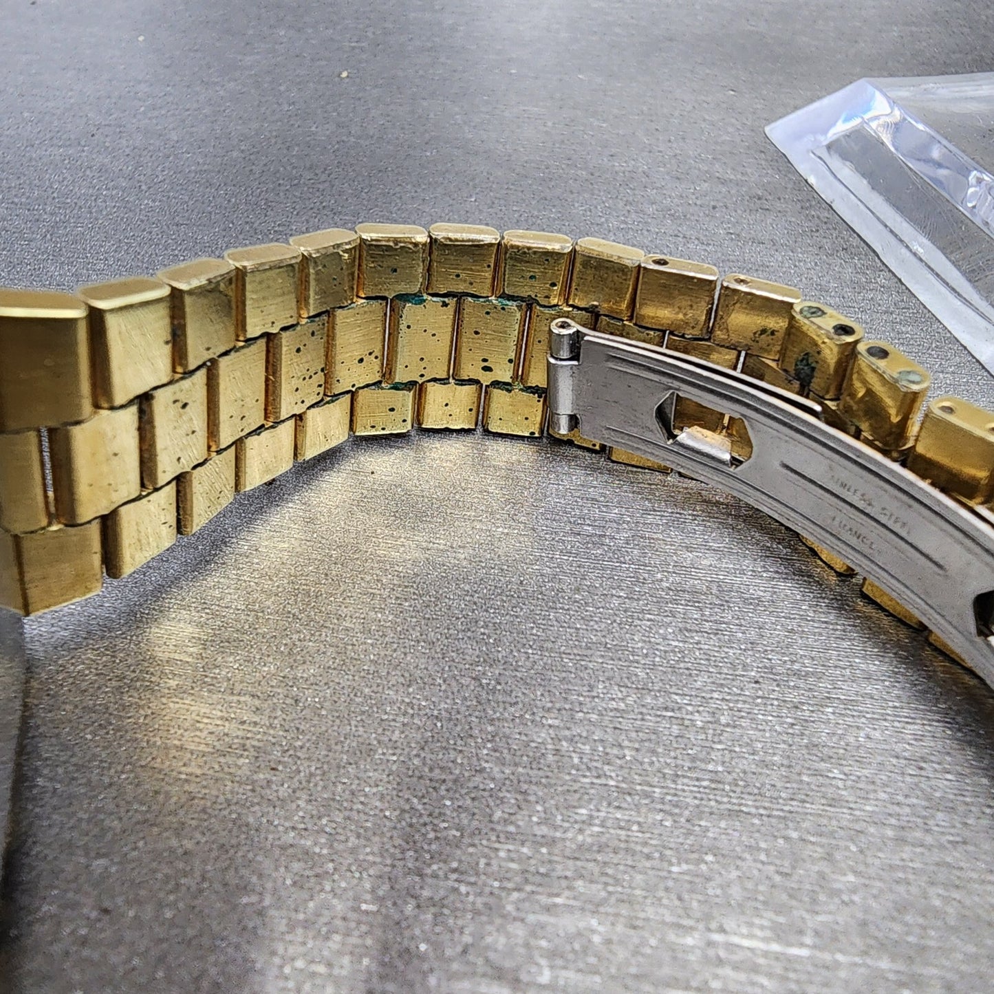Longines Tank Watch Men 24mm Black Dial Gold Tone Rectangle New Battery Nugget10