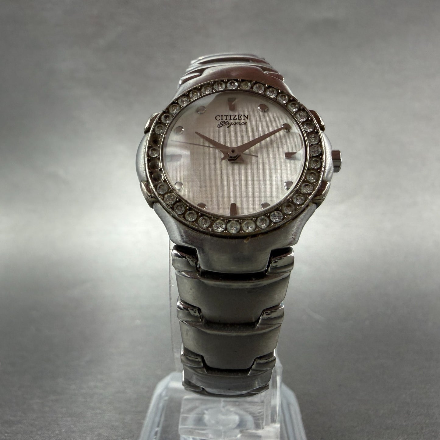 Citizen Elegance Watch Women 25mm Silver Dial Silver Tone 5930-S91638 NewBattery5