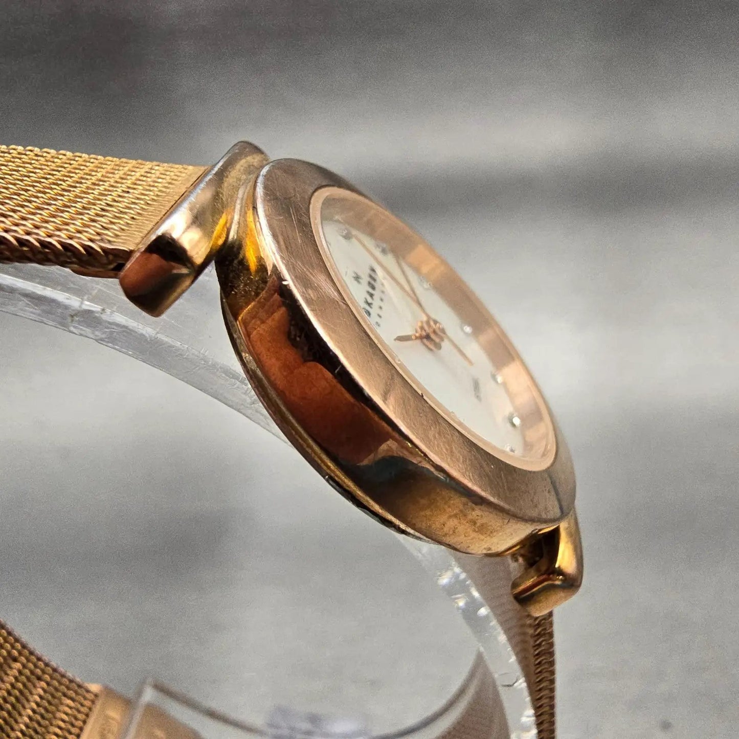 Skagen Denmark Watch Women 25mm MOP Dial Rose Gold Tone 107SRRD New Battery3