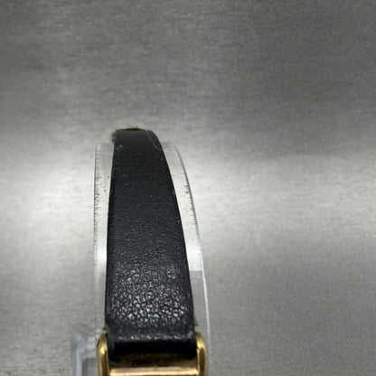 Seiko Tank Watch Women 13mm Black Dial Gold Tone Rectangle 2e206129 New Battery4