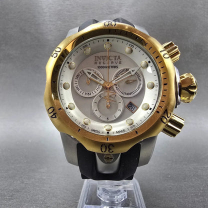 Invicta Venom Chronograph Watch Women 47mm MOP Dial Two Tone 0946 New Battery5
