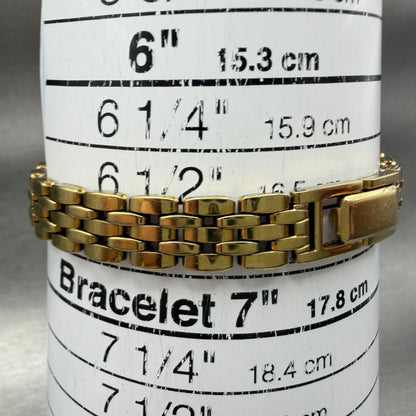 Seiko Watch Women 18mm Green Dial Gold Tone Oval V400-5779 New Battery Vintage10