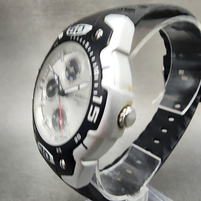 Casio MTP302 Watch Men 41mm Silver Dial Silver Tone Daydate Round New battery2