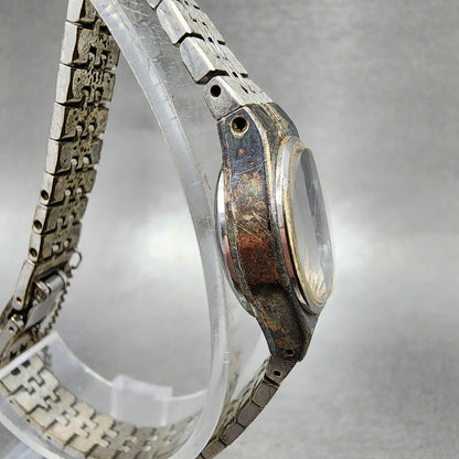 Seiko Watch Women 19mm Blue Dial Silver Tone Round 11200080 Manual Runs3