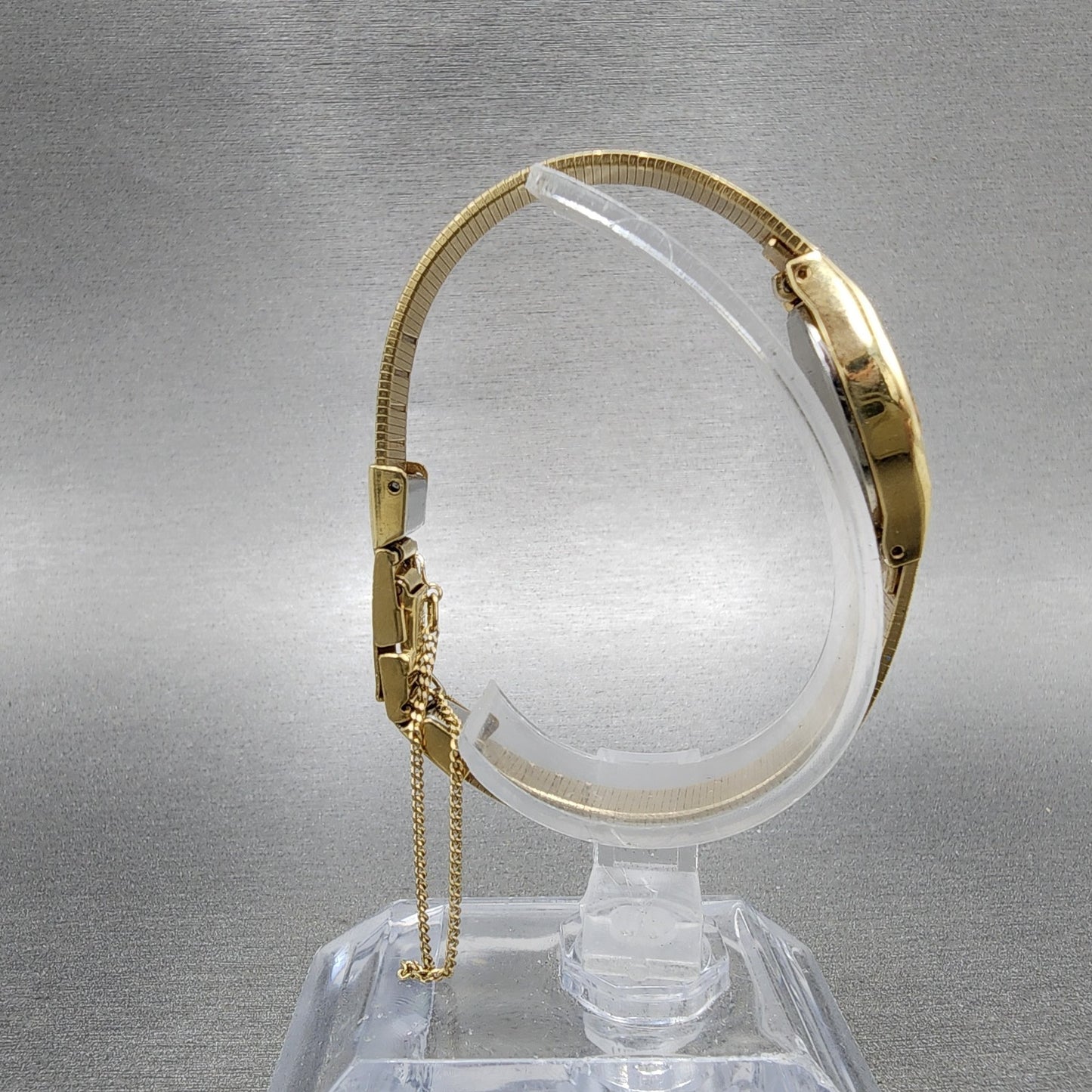 Seiko Watch Women 17mm Champagne Dial Gold Tone Round 73200209 New Battery8