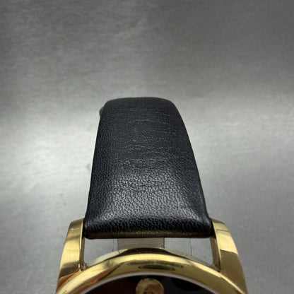 Movado Museum Watch Men 40mm Black Dial Gold Tone Round 07.1.36.1262 New Battery4