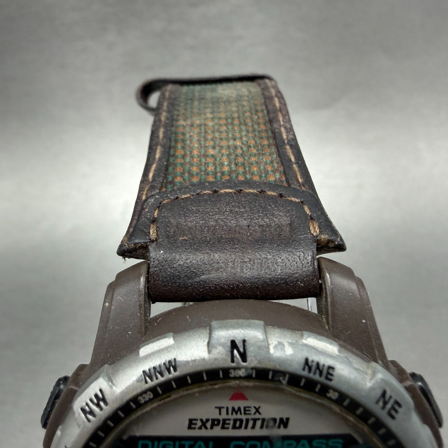 Timex Expedition Digital Compass Watch Men 43mm LCD Brown Daydate New Battery4