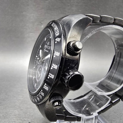 Invicta Signature II Watch Men 44mm Black Dial Black Tone Daydate 7352 New Batt2