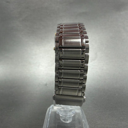 Seiko Spirit Tank Watch Men 25mm Gray Dial Two Tone 7n01-5a50 New Battery VTG7