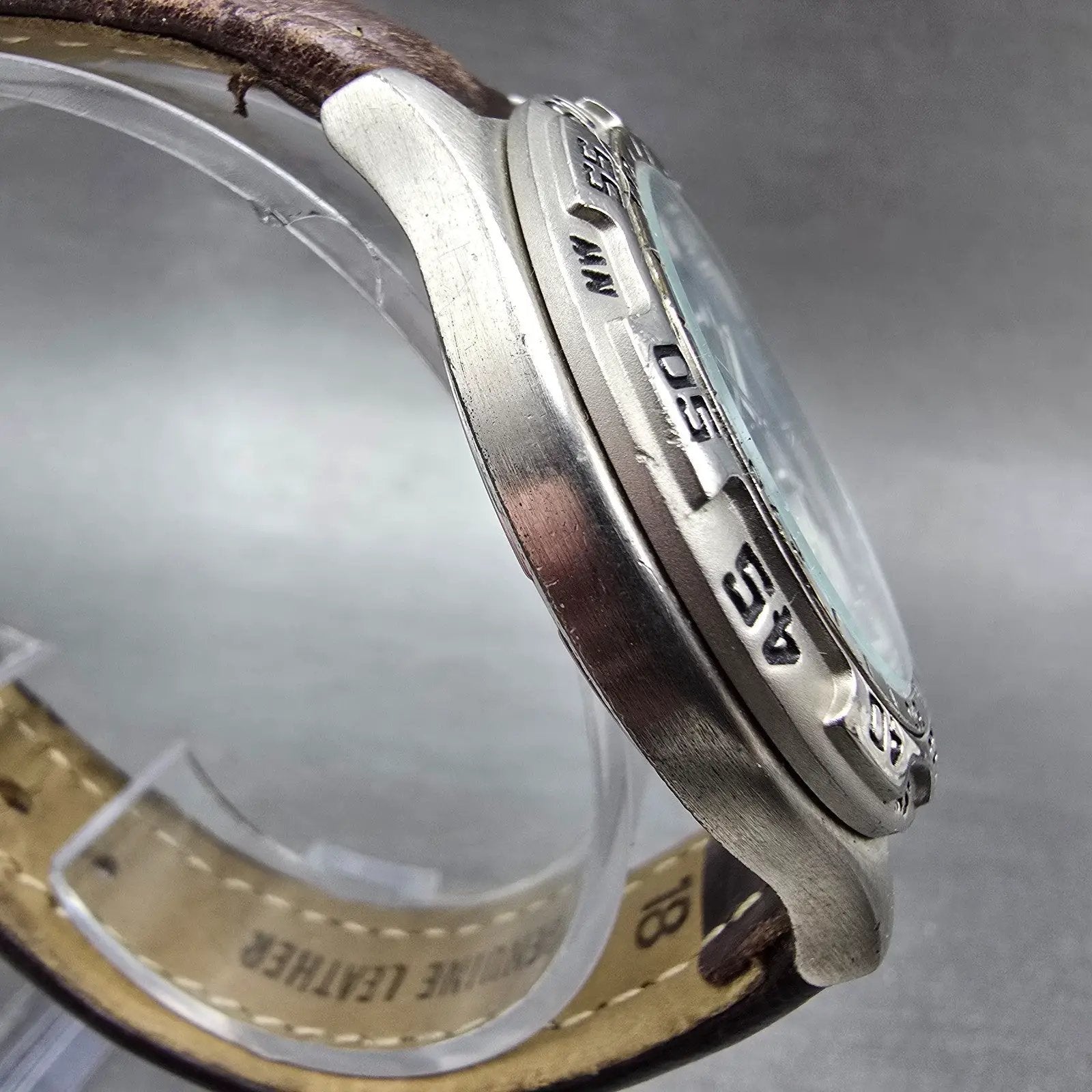 Fossil Blue Watch Men 40mm Silver & Blue Dial Steel Daydate BQ-8785 New Battery3
