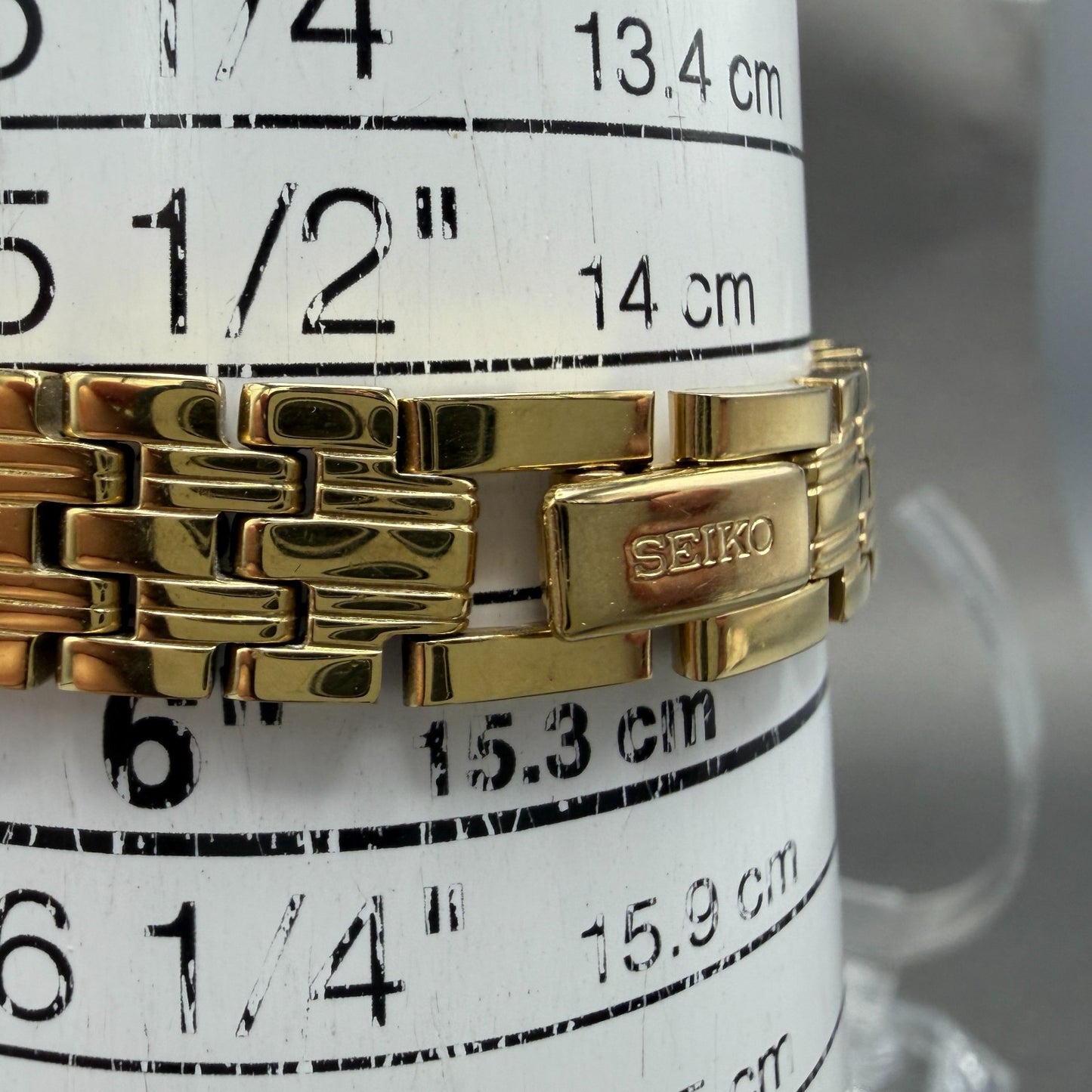 Seiko Tank Watch Women 16mm Champagne Dial Gold Tone 1N01-0FH0 New Battery NMZ11