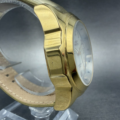 Invitca Baby Lupah Diver Watch Women 38mm MOP Dial Gold Tone Round 5068 New Batt3