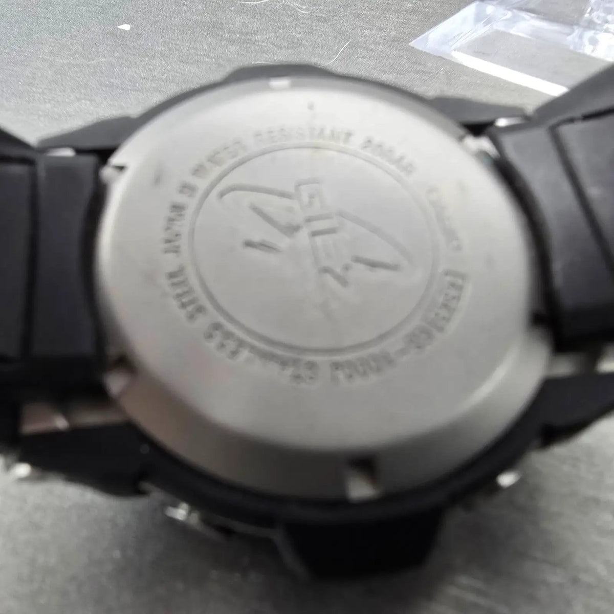 Casio G-Shock GS-1000 Watch Men 47mm Black Dial Black Silver Date Round Works JP9